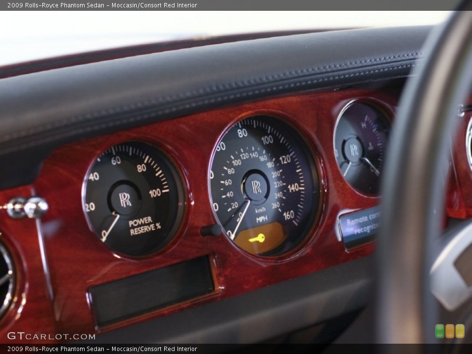 Moccasin/Consort Red Interior Gauges for the 2009 Rolls-Royce Phantom Sedan #61363989