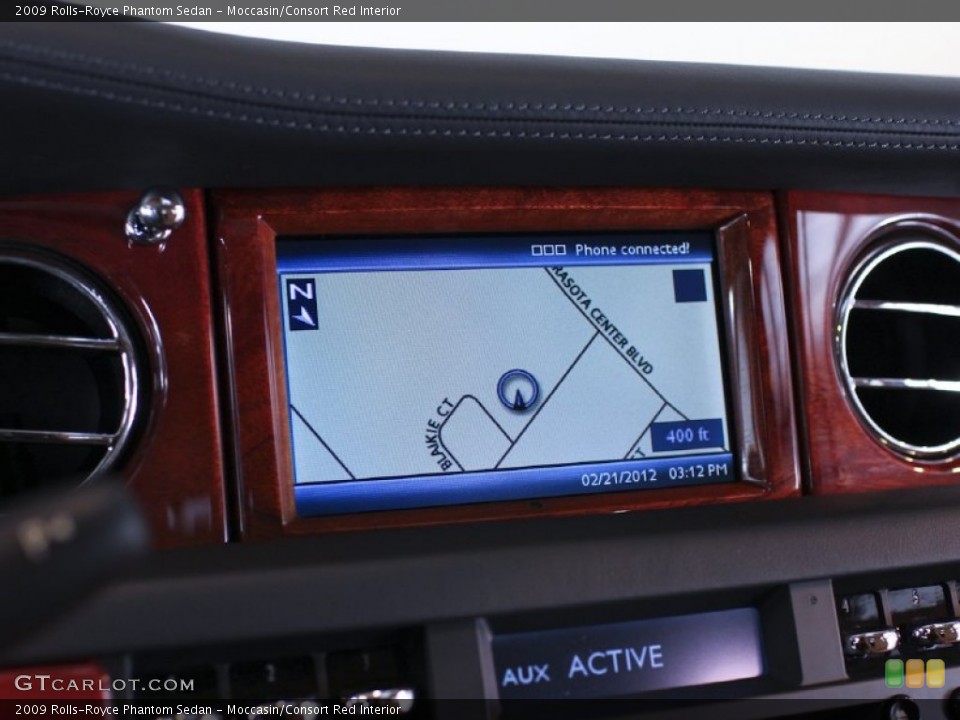 Moccasin/Consort Red Interior Navigation for the 2009 Rolls-Royce Phantom Sedan #61364289