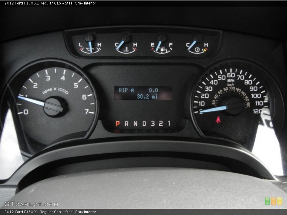Steel Gray Interior Gauges for the 2012 Ford F150 XL Regular Cab #61364985