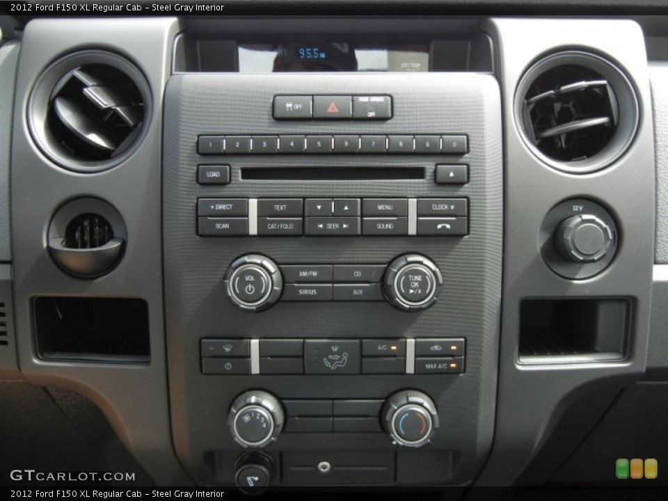 Steel Gray Interior Controls for the 2012 Ford F150 XL Regular Cab #61364994