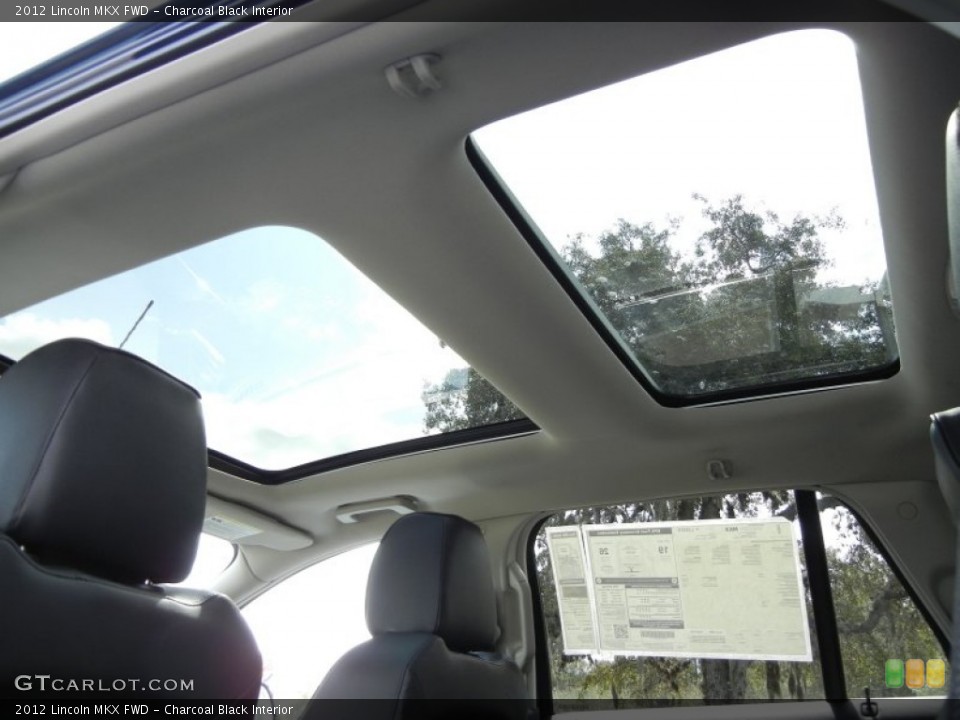 Charcoal Black Interior Sunroof for the 2012 Lincoln MKX FWD #61365084