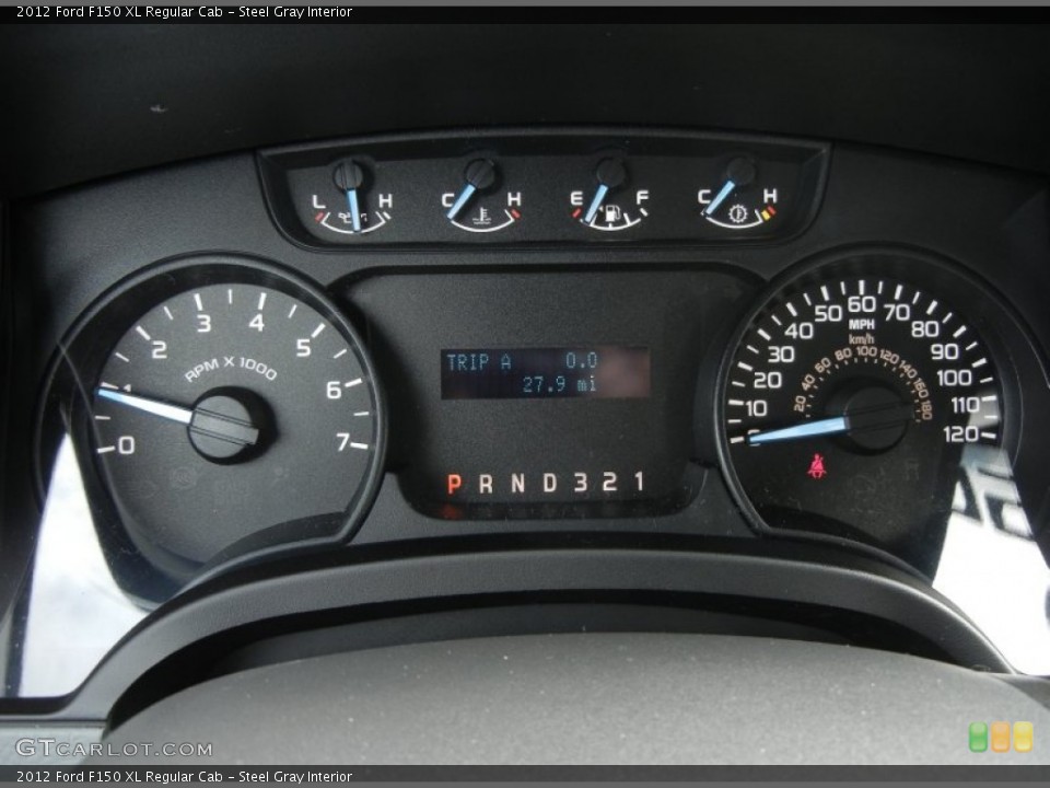 Steel Gray Interior Gauges for the 2012 Ford F150 XL Regular Cab #61365309