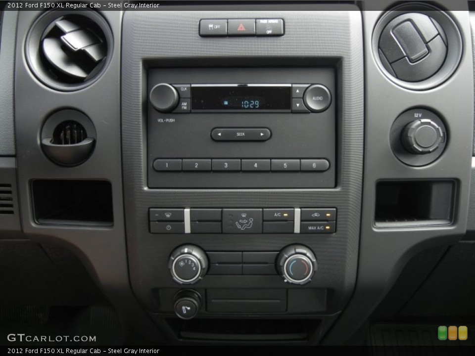 Steel Gray Interior Controls for the 2012 Ford F150 XL Regular Cab #61365318