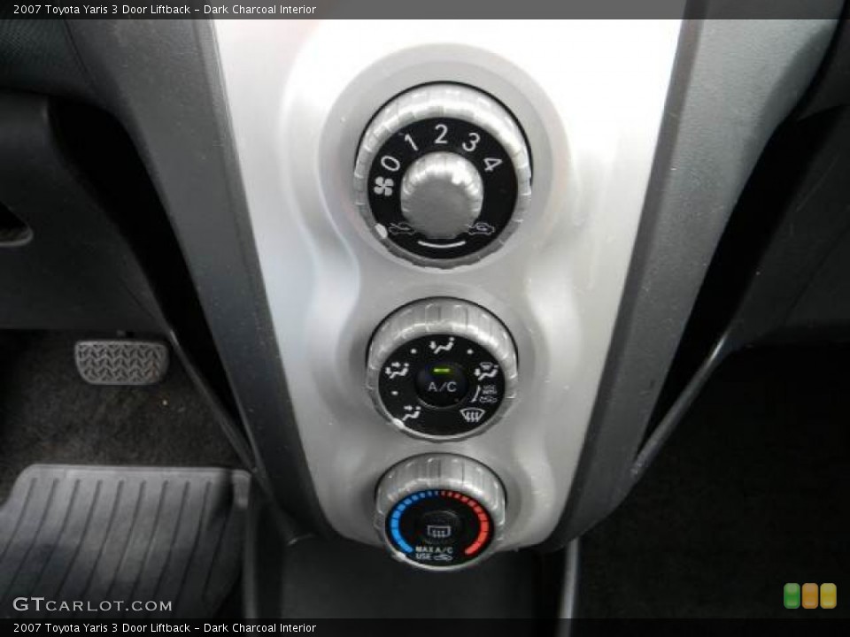 Dark Charcoal Interior Controls for the 2007 Toyota Yaris 3 Door Liftback #61367145