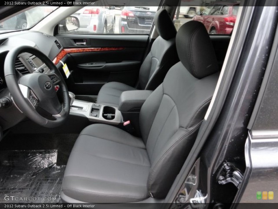 Off Black Interior Photo for the 2012 Subaru Outback 2.5i Limited #61369643