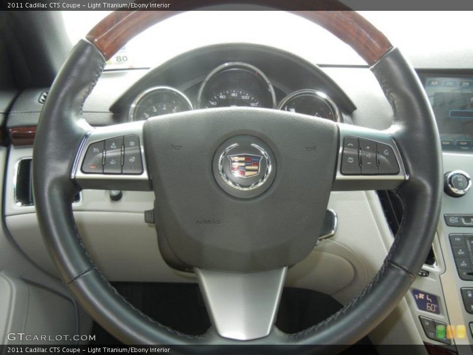 Light Titanium/Ebony Interior Steering Wheel for the 2011 Cadillac CTS Coupe #61372713