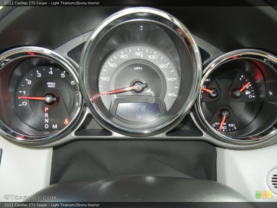 Light Titanium/Ebony Interior Gauges for the 2011 Cadillac CTS Coupe #61372749