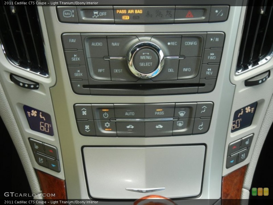 Light Titanium/Ebony Interior Controls for the 2011 Cadillac CTS Coupe #61372806
