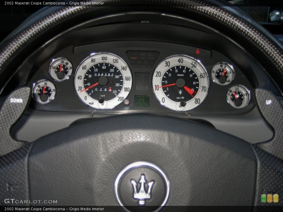 Grigio Medio Interior Gauges for the 2002 Maserati Coupe Cambiocorsa #61379338