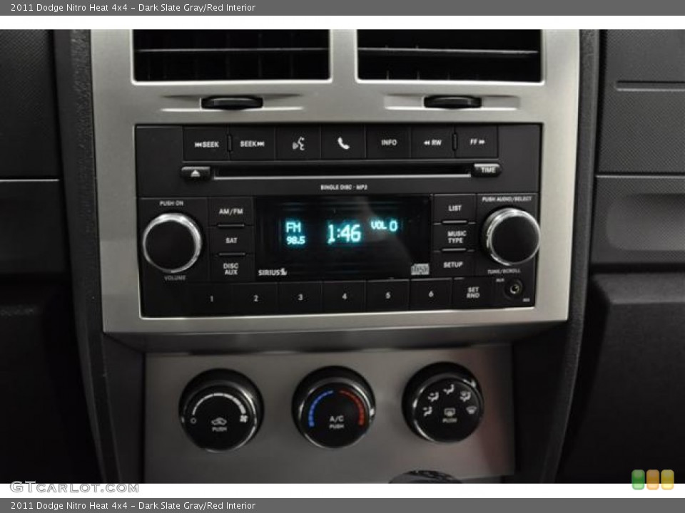 Dark Slate Gray/Red Interior Audio System for the 2011 Dodge Nitro Heat 4x4 #61379871