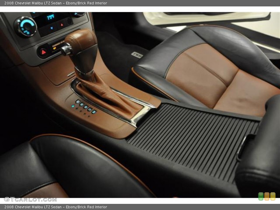 Ebony/Brick Red Interior Transmission for the 2008 Chevrolet Malibu LTZ Sedan #61380507