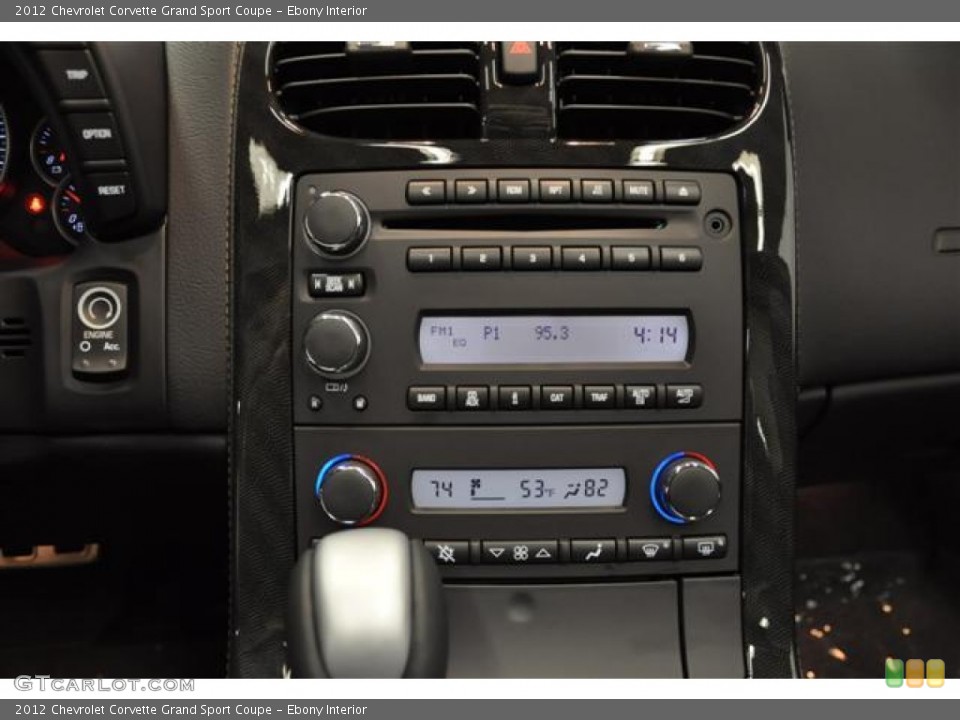 Ebony Interior Controls for the 2012 Chevrolet Corvette Grand Sport Coupe #61380954