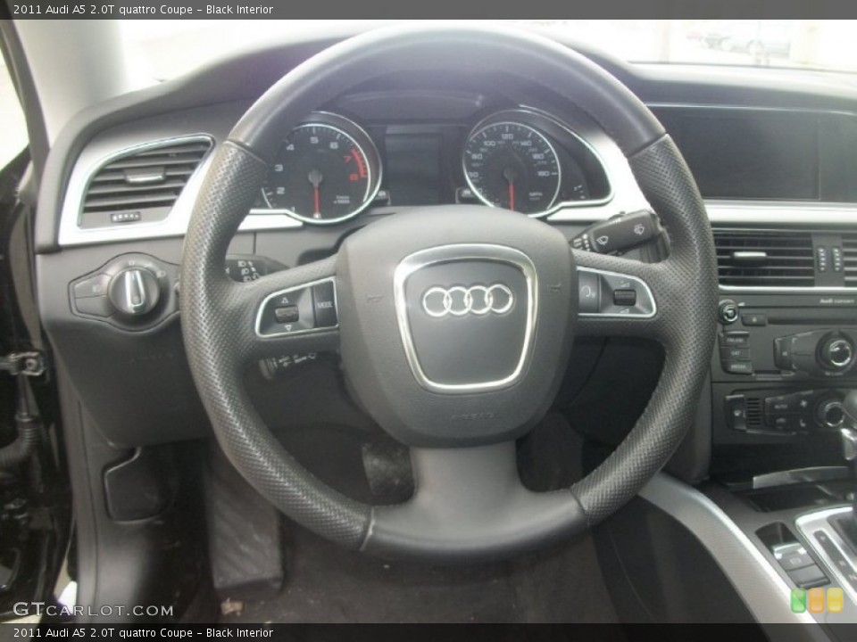 Black Interior Steering Wheel for the 2011 Audi A5 2.0T quattro Coupe #61380999