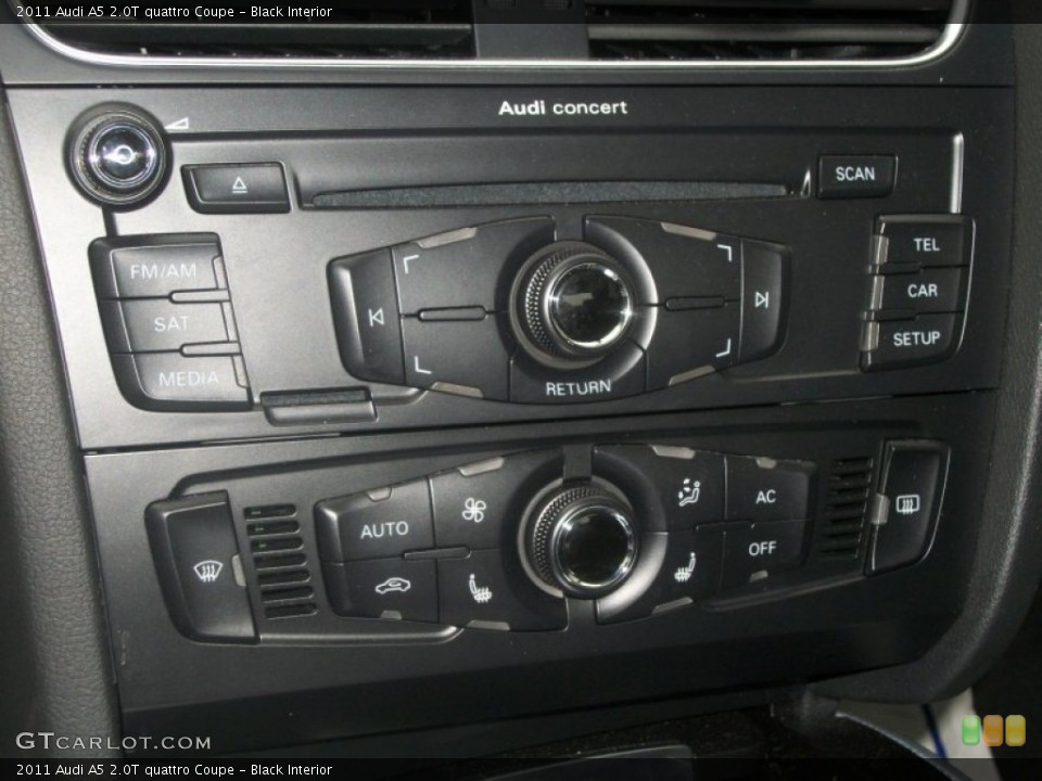 Black Interior Controls for the 2011 Audi A5 2.0T quattro Coupe #61381044