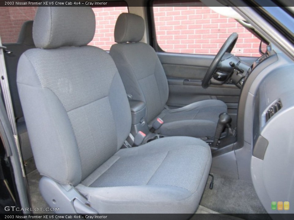 Gray Interior Photo for the 2003 Nissan Frontier XE V6 Crew Cab 4x4 #61387167