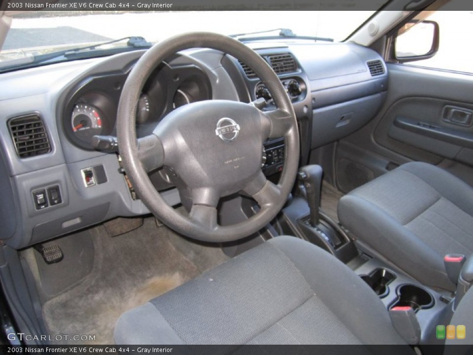 Gray Interior Photo for the 2003 Nissan Frontier XE V6 Crew Cab 4x4 #61387179