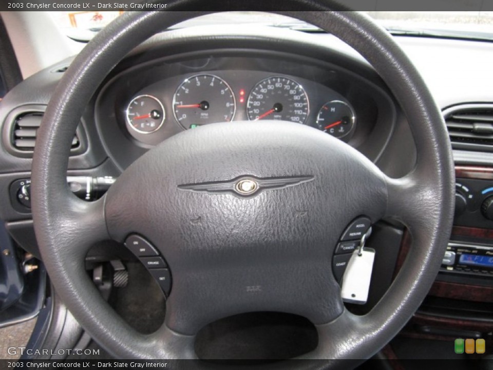 Dark Slate Gray Interior Steering Wheel for the 2003 Chrysler Concorde LX #61388130