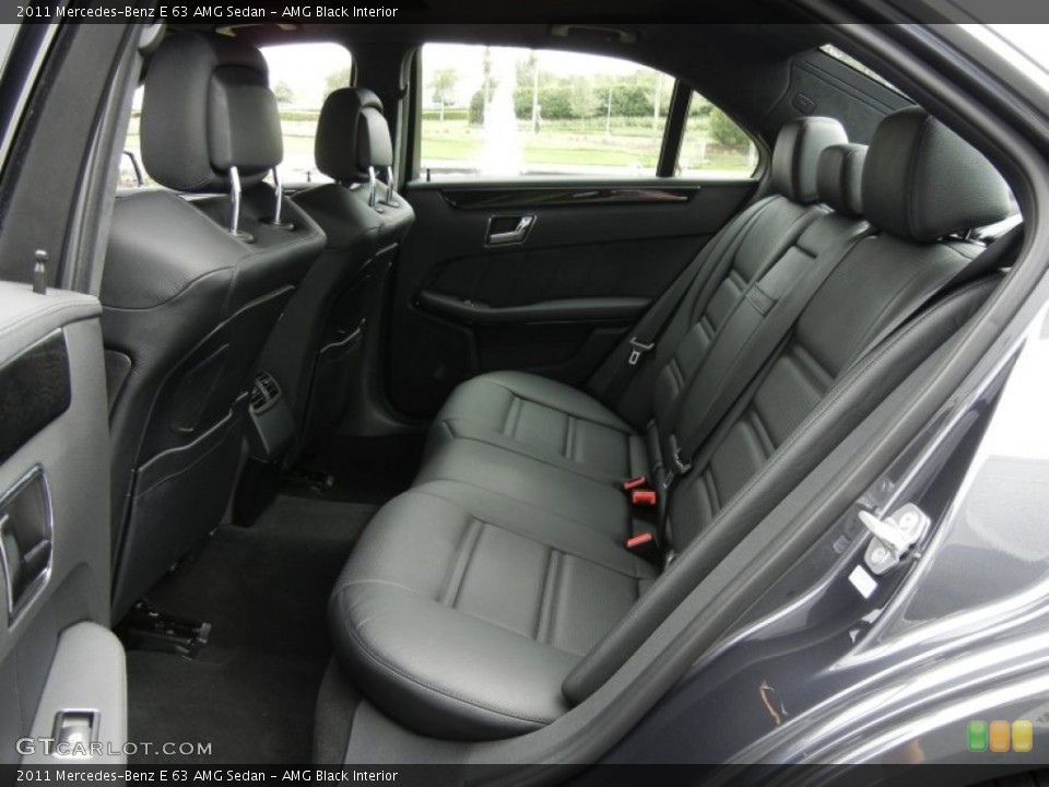 AMG Black Interior Rear Seat for the 2011 Mercedes-Benz E 63 AMG Sedan #61389555