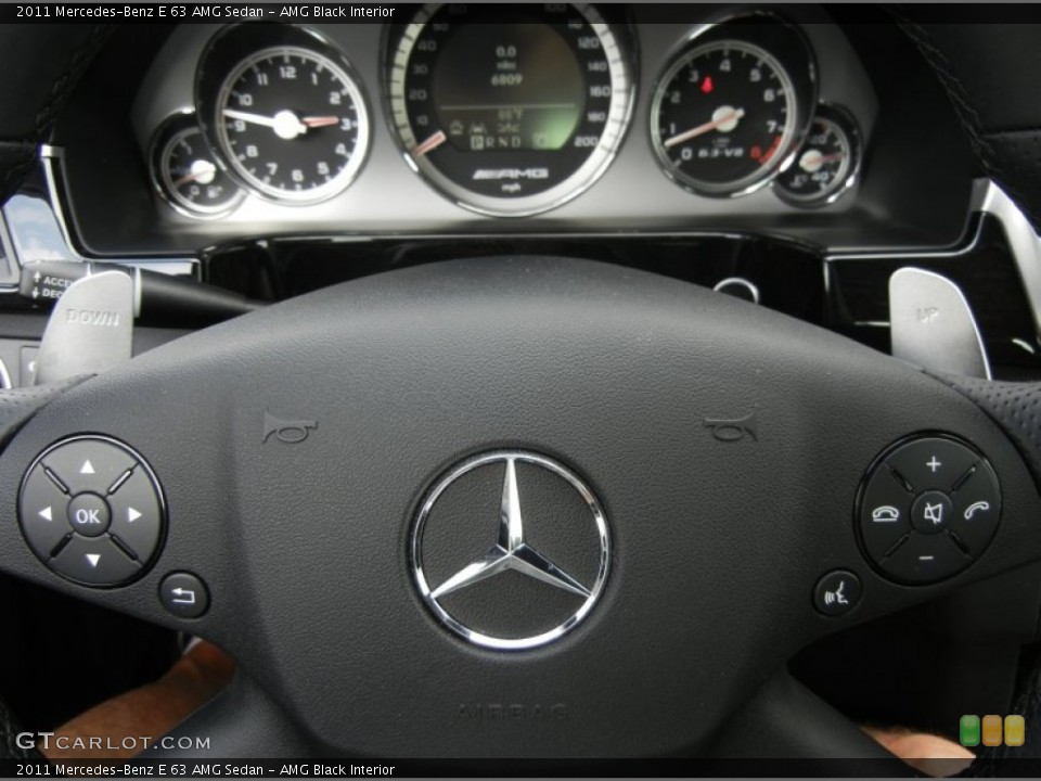 AMG Black Interior Steering Wheel for the 2011 Mercedes-Benz E 63 AMG Sedan #61389693