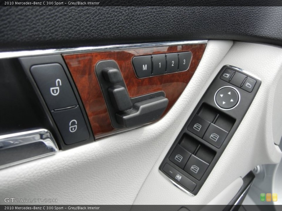 Grey/Black Interior Controls for the 2010 Mercedes-Benz C 300 Sport #61390206
