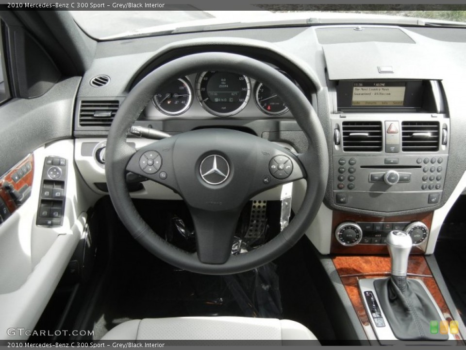 Grey/Black Interior Dashboard for the 2010 Mercedes-Benz C 300 Sport #61390272