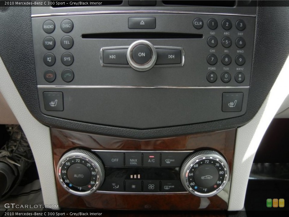 Grey/Black Interior Controls for the 2010 Mercedes-Benz C 300 Sport #61390305