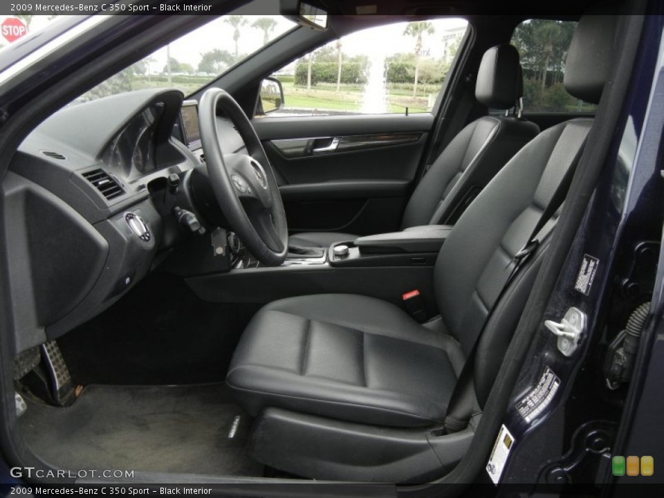 Black Interior Photo for the 2009 Mercedes-Benz C 350 Sport #61391043