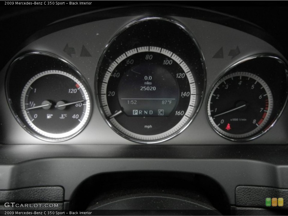 Black Interior Gauges for the 2009 Mercedes-Benz C 350 Sport #61391130