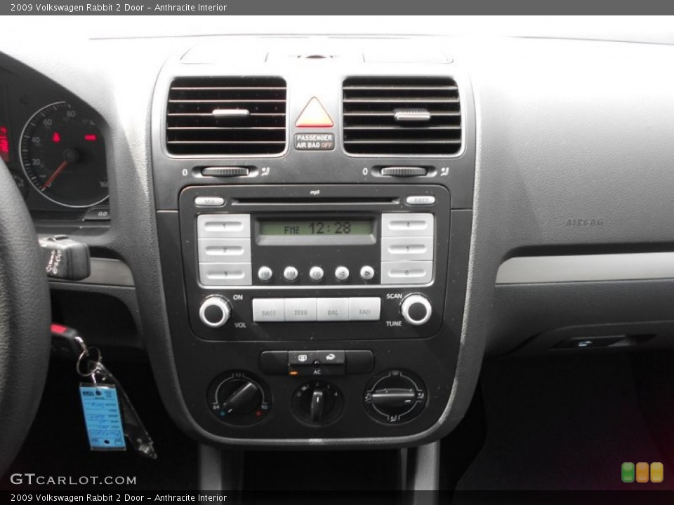 Anthracite Interior Controls for the 2009 Volkswagen Rabbit 2 Door #61391151