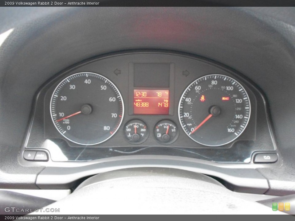Anthracite Interior Gauges for the 2009 Volkswagen Rabbit 2 Door #61391187
