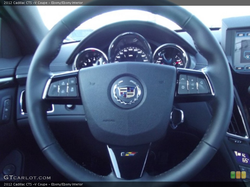 Ebony/Ebony Interior Steering Wheel for the 2012 Cadillac CTS -V Coupe #61391598