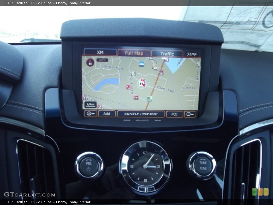 Ebony/Ebony Interior Navigation for the 2012 Cadillac CTS -V Coupe #61391607