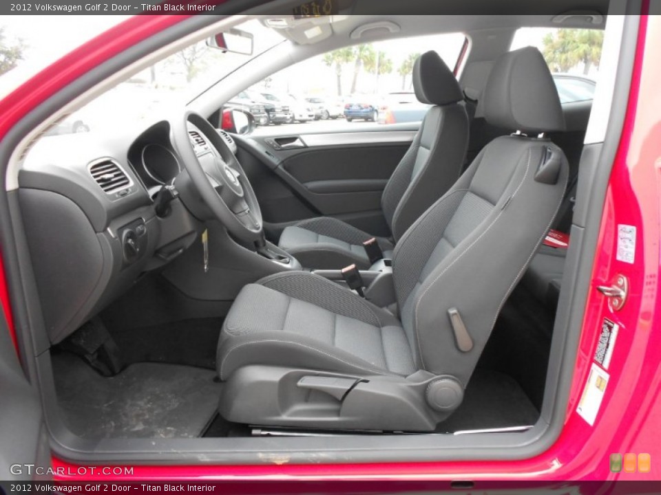 Titan Black Interior Photo for the 2012 Volkswagen Golf 2 Door #61392268