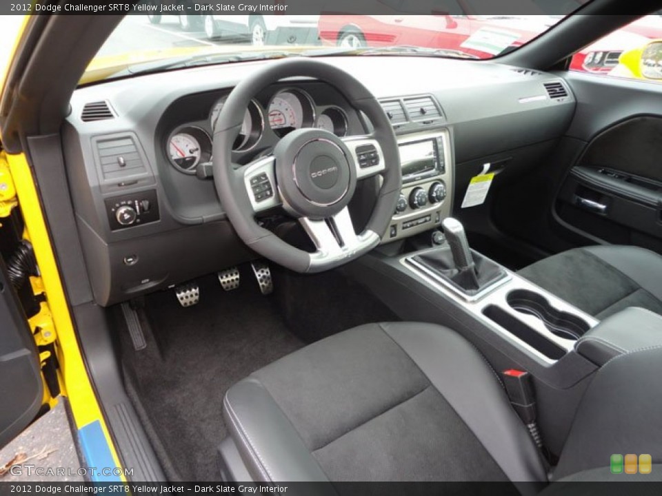 Dark Slate Gray Interior Prime Interior for the 2012 Dodge Challenger SRT8 Yellow Jacket #61393642