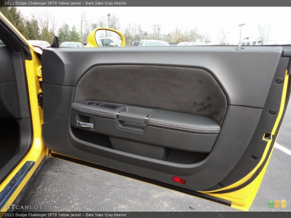 Dark Slate Gray Interior Door Panel for the 2012 Dodge Challenger SRT8 Yellow Jacket #61393681