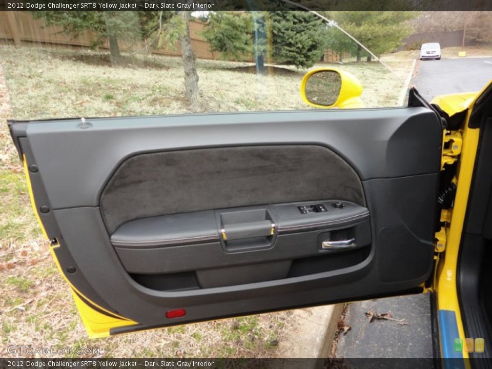 Dark Slate Gray Interior Door Panel for the 2012 Dodge Challenger SRT8 Yellow Jacket #61393690