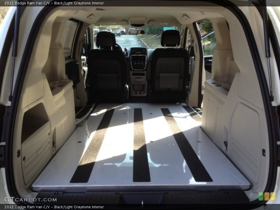Black/Light Graystone Interior Trunk for the 2012 Dodge Ram Van C/V #61393904