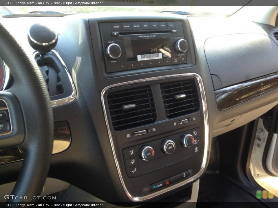 Black/Light Graystone Interior Controls for the 2012 Dodge Ram Van C/V #61393984