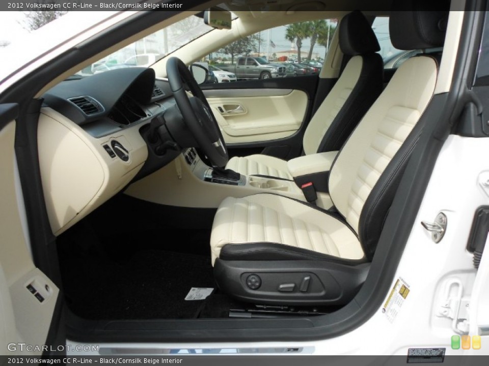 Black/Cornsilk Beige Interior Photo for the 2012 Volkswagen CC R-Line #61395559