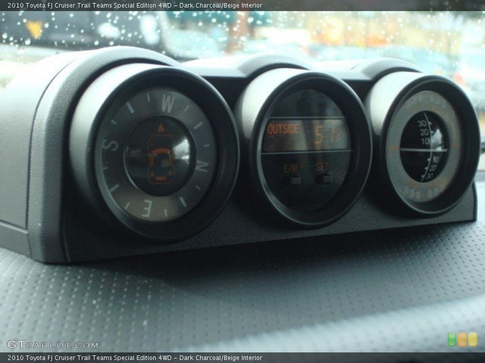 Dark Charcoal/Beige Interior Gauges for the 2010 Toyota FJ Cruiser Trail Teams Special Edition 4WD #61396588