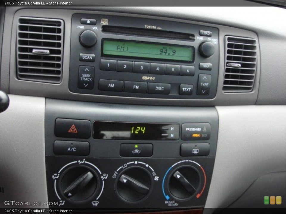 Stone Interior Controls for the 2006 Toyota Corolla LE #61397175