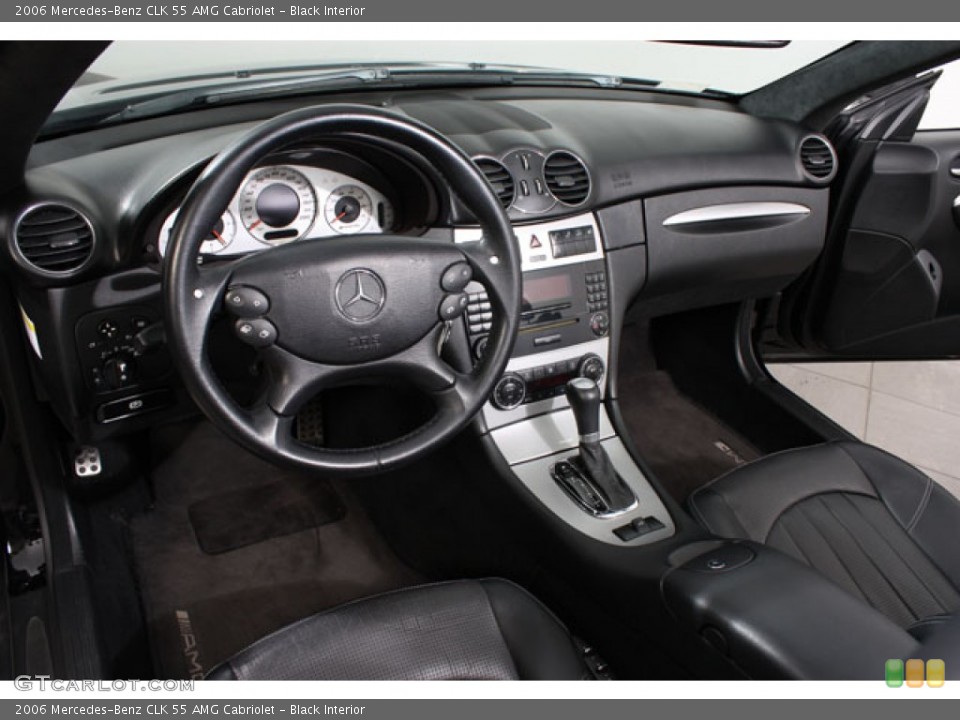 Black Interior Photo for the 2006 Mercedes-Benz CLK 55 AMG Cabriolet #61399432