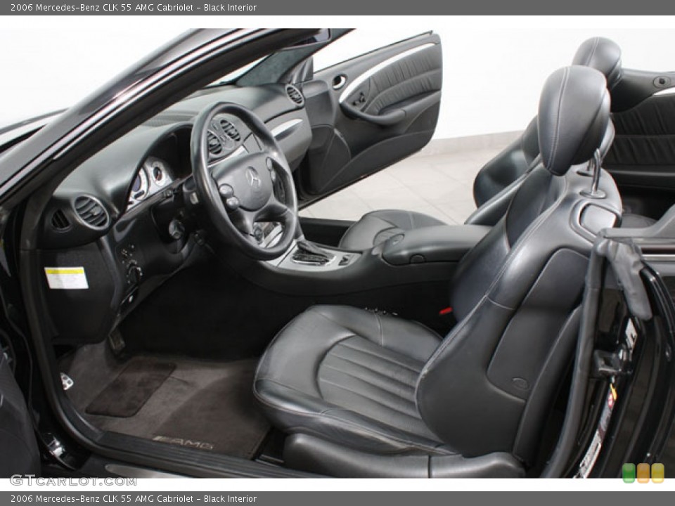 Black Interior Photo for the 2006 Mercedes-Benz CLK 55 AMG Cabriolet #61399507