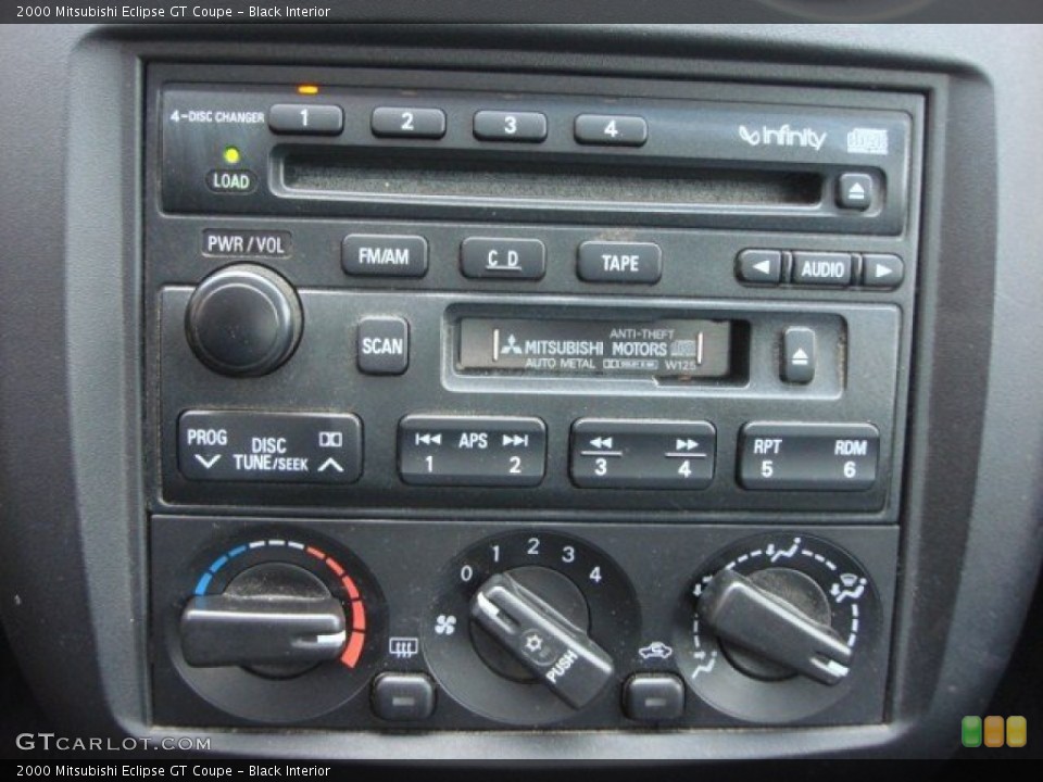 Black Interior Controls for the 2000 Mitsubishi Eclipse GT Coupe #61401139