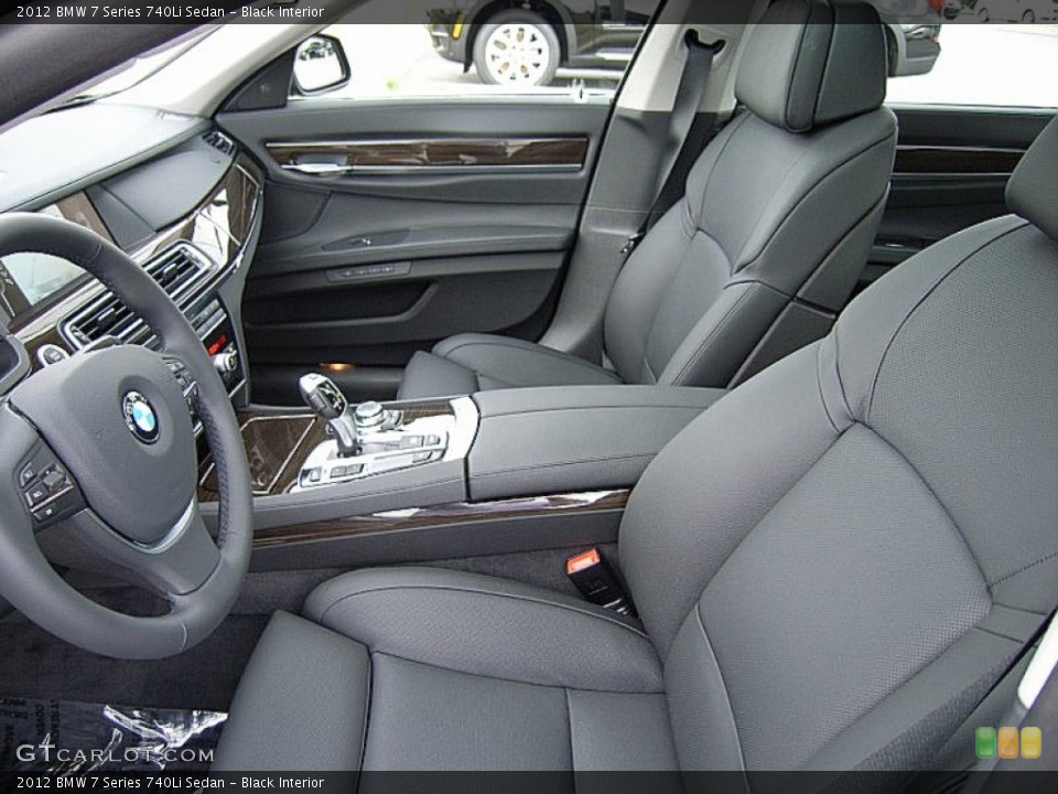 Black Interior Photo for the 2012 BMW 7 Series 740Li Sedan #61405447