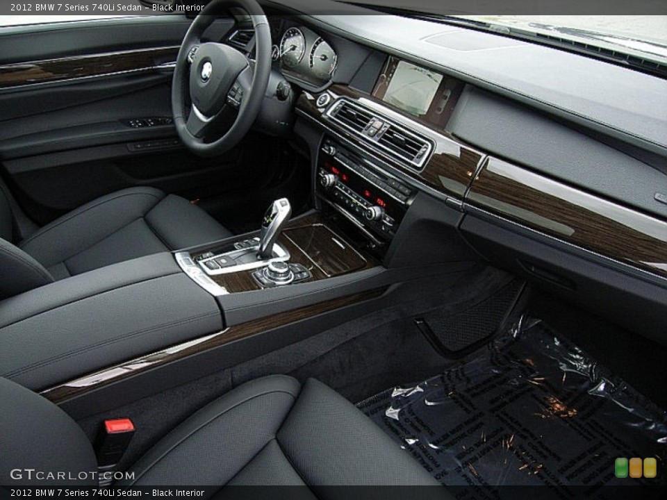 Black Interior Dashboard for the 2012 BMW 7 Series 740Li Sedan #61405509
