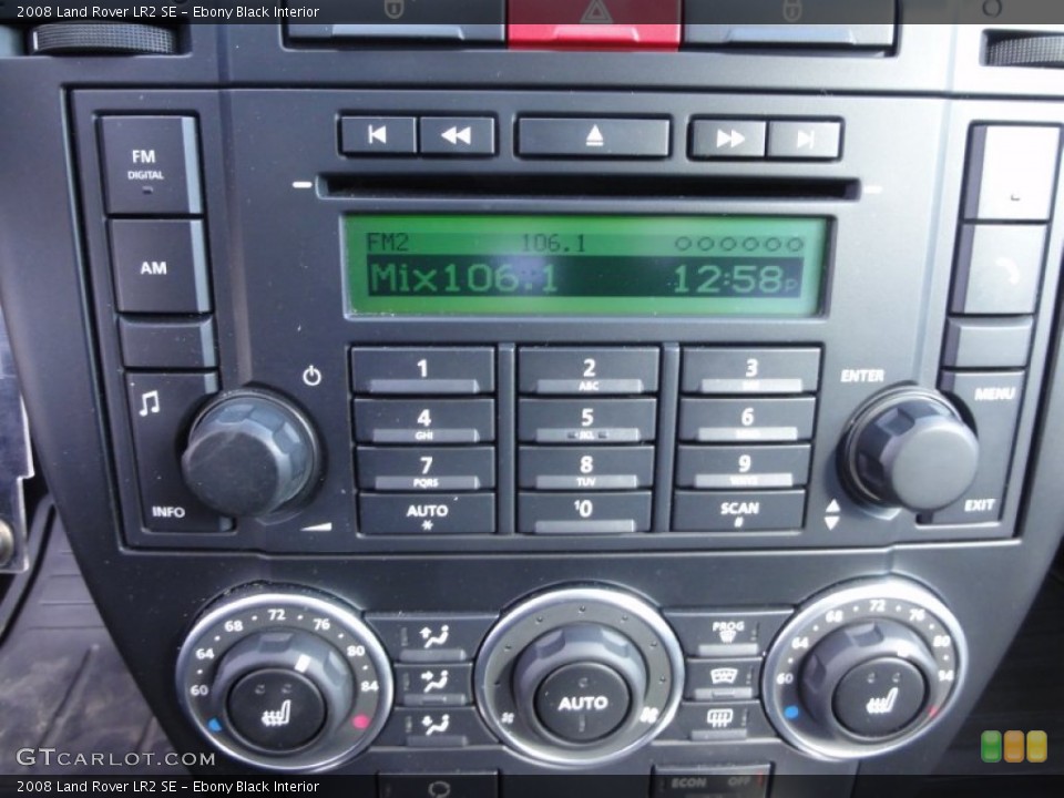 Ebony Black Interior Controls for the 2008 Land Rover LR2 SE #61408868