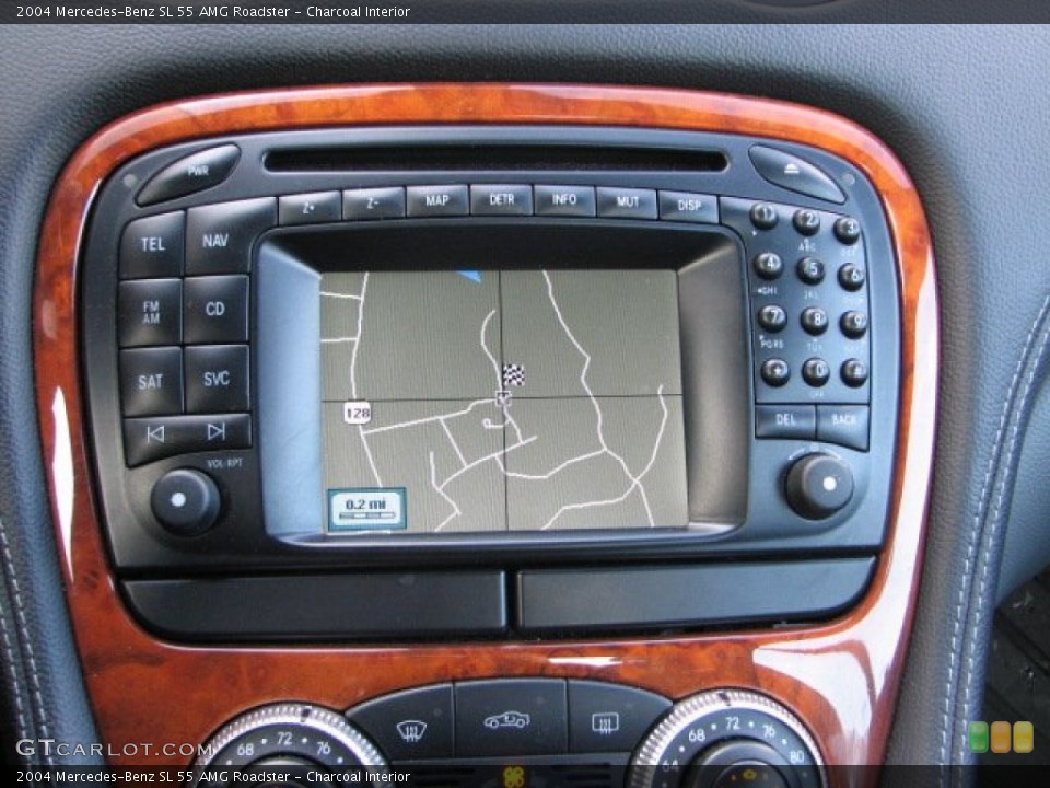 Charcoal Interior Navigation for the 2004 Mercedes-Benz SL 55 AMG Roadster #61408922