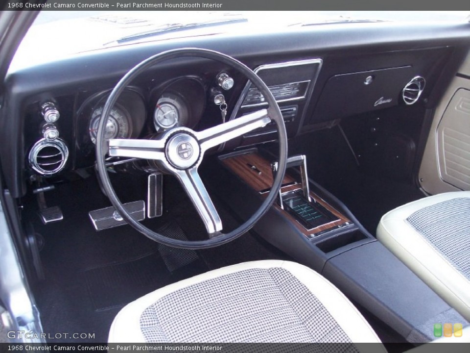 Pearl Parchment Houndstooth Interior Dashboard for the 1968 Chevrolet Camaro Convertible #61410373
