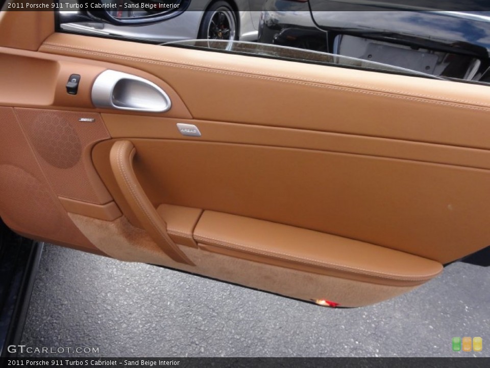 Sand Beige Interior Door Panel for the 2011 Porsche 911 Turbo S Cabriolet #61411924